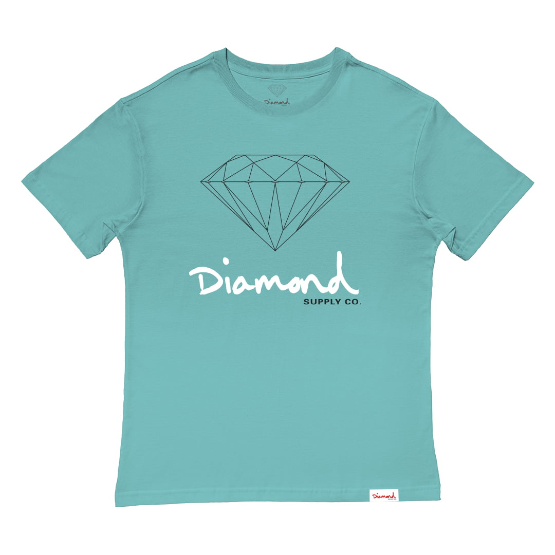 Camiseta Diamond Og Sign Tee Diamond/Blue