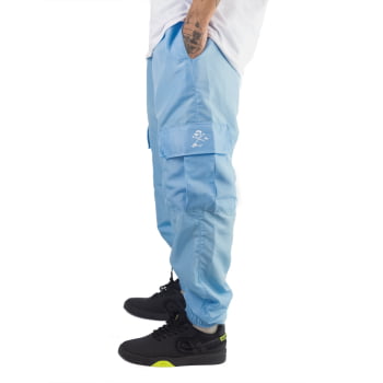 CALÇA OXI TACTEL ELÁSTICO AZUL BEBÊ CARGO