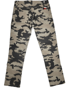 CALÇA SARJA ZERO CAMUFLADA.