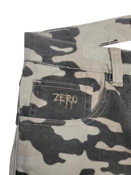 CALÇA SARJA ZERO CAMUFLADA.