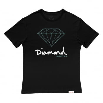 Camiseta Diamond Og Sign Tee Preta 