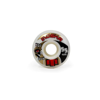 RODA MOSKA ROCK BRANCA 55MM 53D